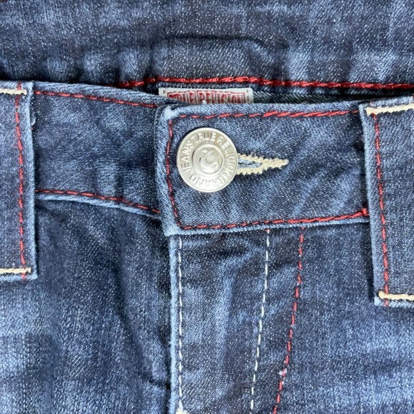 True Religion Bootcut Jeans Women’s Sz 29 Made in USA Dark Wash Flare Denim Y2K - Picture 6 of 12